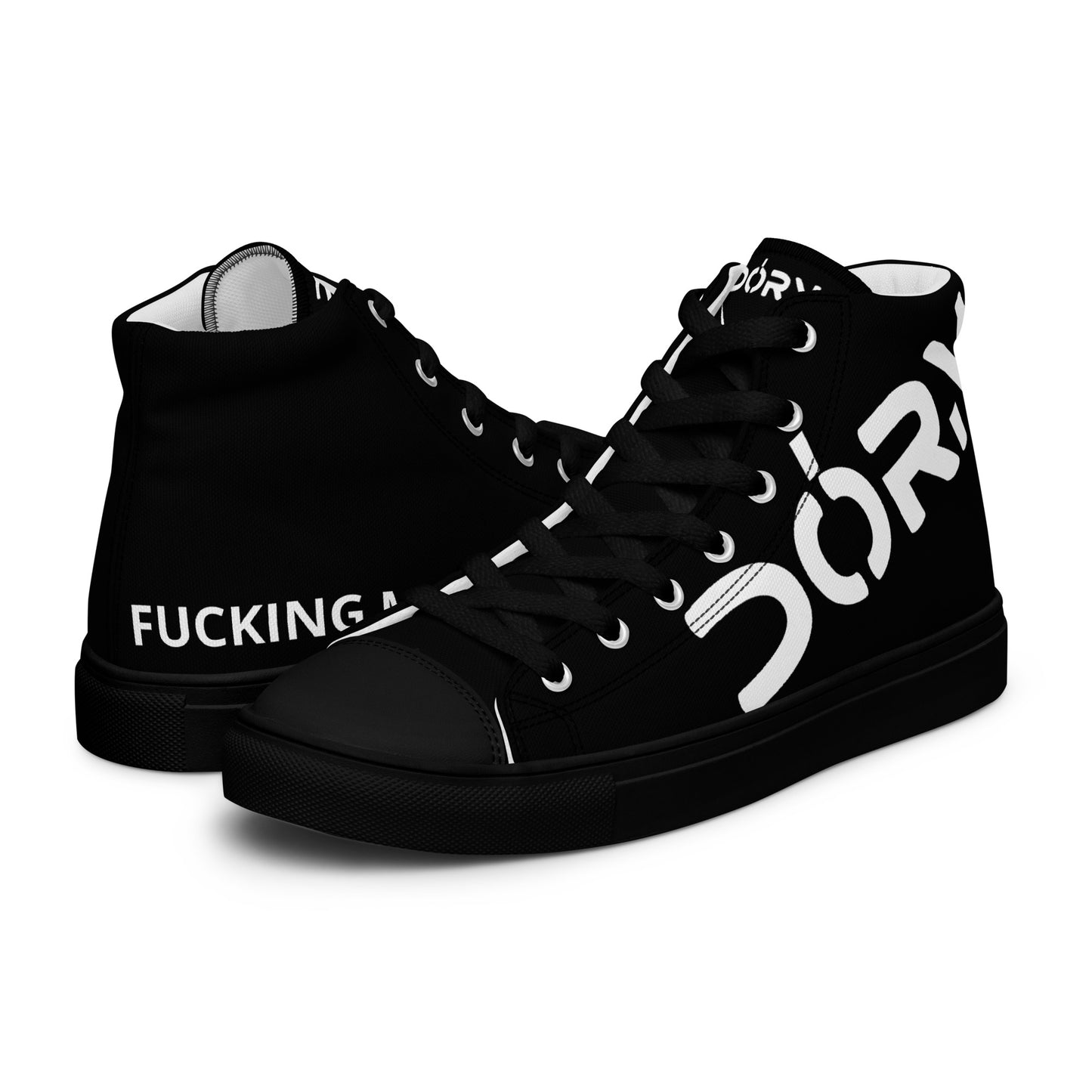 Men’s high top canvas shoes