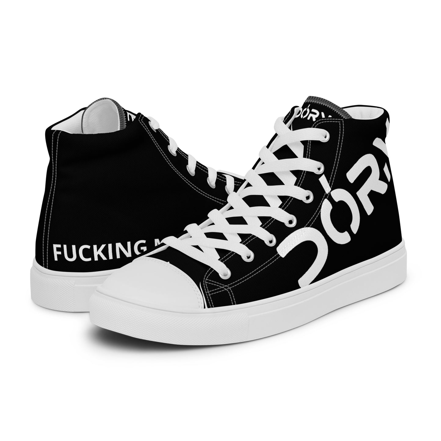 Men’s high top canvas shoes