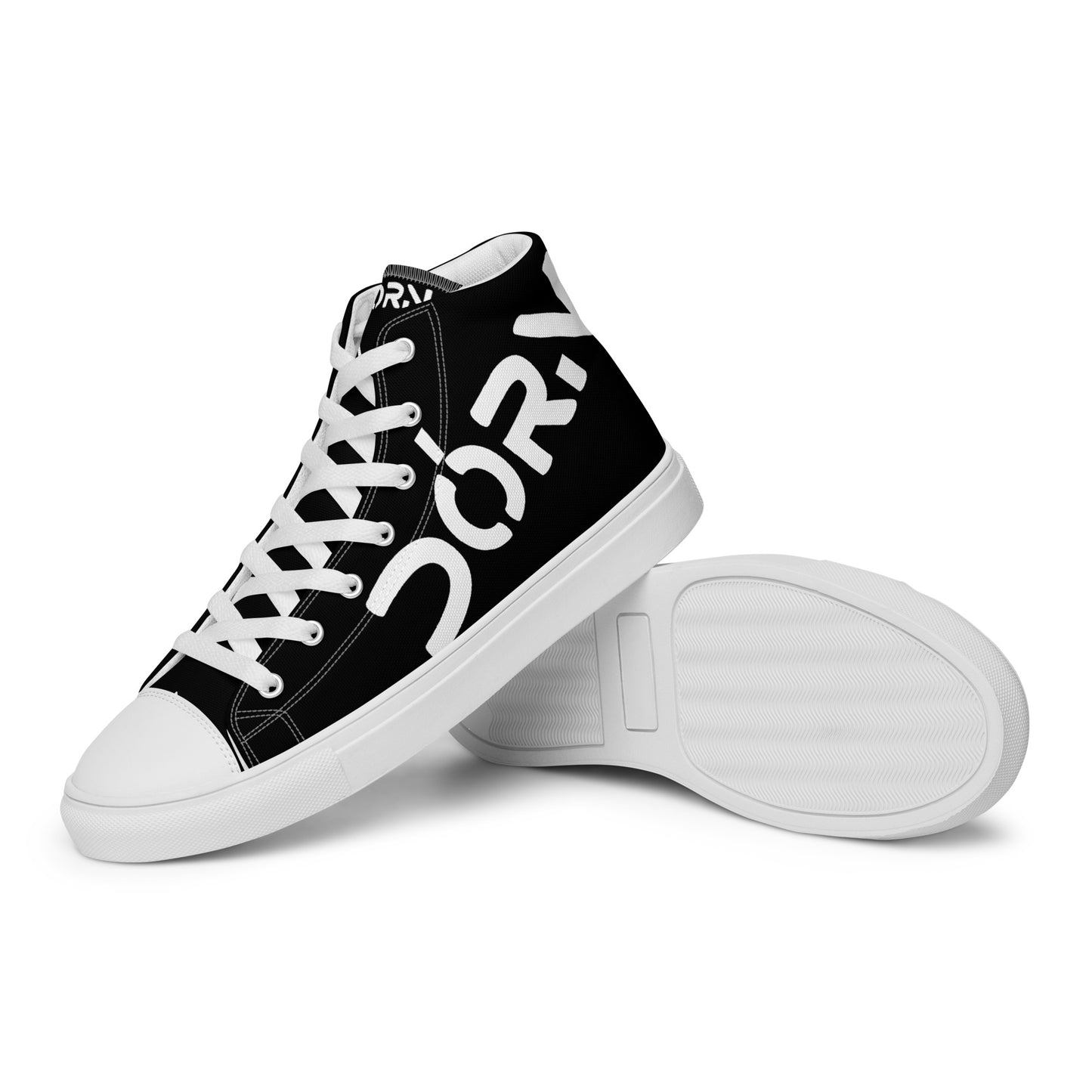 Men’s high top canvas shoes