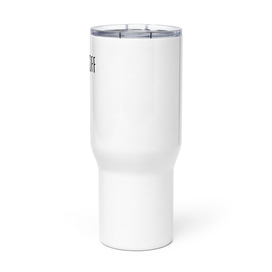 Travel mug with a handle